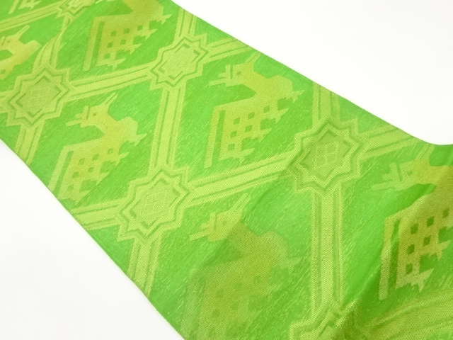 JAPANESE FUKURO OBI FOR SUMMER / WOVEN ARISUGAWA PATTERN